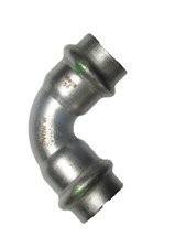 4 Stück  Viega 18 mm Sanpress Edelstahl Bogen 45 grad i/i ( D 343)