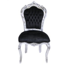 Barockstuhl Stuhl Schwarz