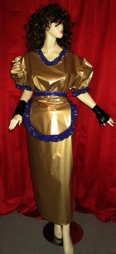 Lackkleid etuikleid schürze - lackkleid,