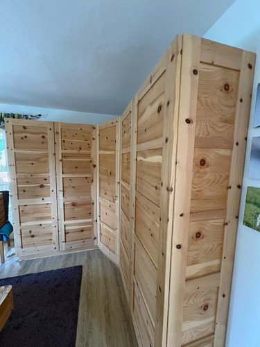 Massivholz eck kleiderschrank - massivholz, eck-kleiderschrank