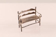 Silberfigur Miniatur Bank