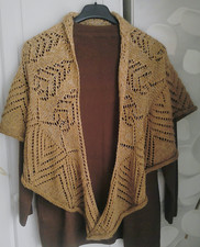 Schultertuch -Dreieckstuch -Gestricktes Unikat -Handarbeit -Farbverlauf