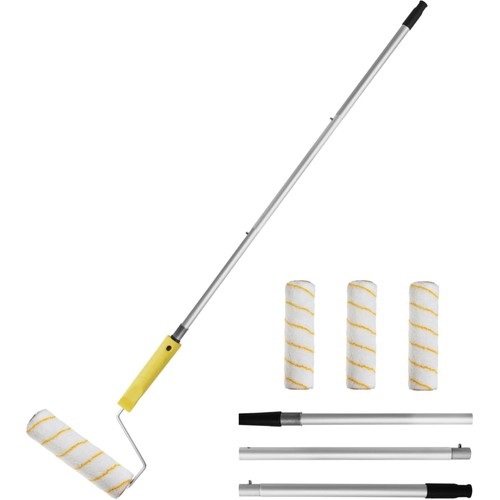 Paint roller with - roller, telescopic