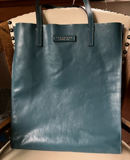 The Bridge Damen Shopper Tote Bag blau petrol ca. 36x12x32 cm