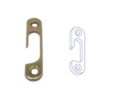 Schliessbleche 16 mm rund zum