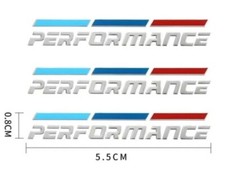 3x m bmw emblem Aufkleber logo Metall Sticker Spiegel  Konsole M Performance