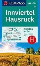 KOMPASS Wanderkarte Innviertel, Hausruck: 2 Wanderkarten 1:50000 im Set inklusiv