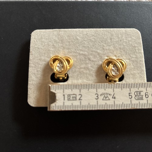 Cabouchon ohrclips vergoldet - cabouchon,
