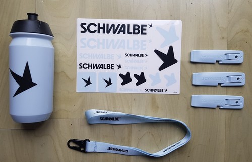 Schwalbe radflasche aufkleber - schwalbe,
