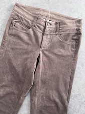 CAMBIO POSH DAMENHOSE LEDERHOSE LEDEROPTIK WILDLEDER VELOUR  GR.36 BRAUN TOP