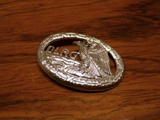 Deutsches Rettungsschwimmabzeichen DLRG Silber 1960er Großabz. Orden Bundeswehr