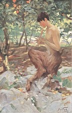 Kunstdruck FAUN 1912! Nach