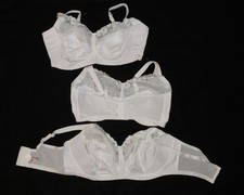 3x GLAMORISE Mieder Spitzen Entlastungs BH 115H sexy Spitze Magic Lift weiß