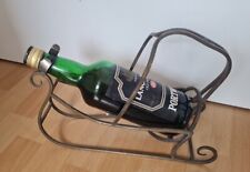 Weinspender Weinständer Messing um 1920 inkl. alte Flasche Lanca Port Old Tawny