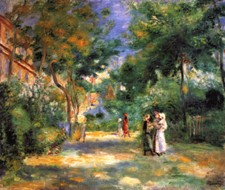 Im Garten von Montmartre Impressionismus Auguste Renoir A3 18
