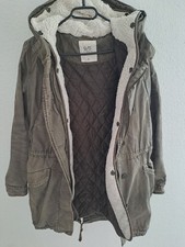 QS by s.Oliver Parker Mantel Übergang Gr.S Kaki mit Innenfutter