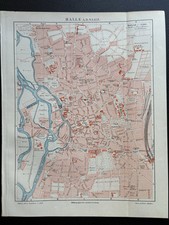 antiker historischer Stadtplan