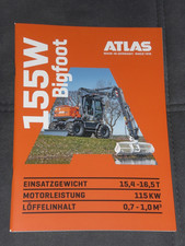 ATLAS 155W Bigfoot Bagger, Mobilbagger Prospekt von 2025 ( B 303 )