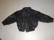 Schwarze Lederjacke, Gr. 92