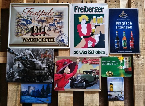 Konvolut blechschild bier - konvolut,