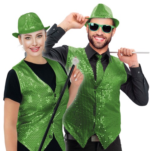 Pailletten weste unisex - pailletten,