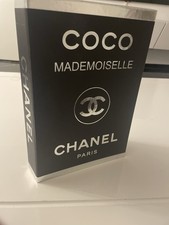 Chanel Bücherbox/Aufbewahrungsbox Schwarz mit Chanel Logo Guter Zustand