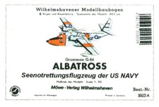 Wilhelmshavener Modellbaubogen 1603A - Grumman G-64 Albatross US Navy - 1:50