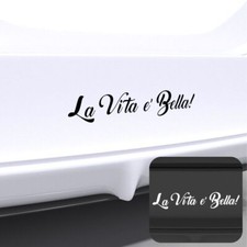 La Vita e Bella Aufkleber Fahrzeug Styling Sticker Schwarz 30x6 cm N090422G