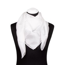 Seidentuch Halstuch Tuch naturweiß weiß Seide 90x90cm