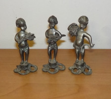 3 schöne kleinere Zinn