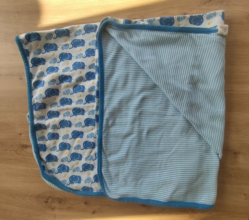 Baby wende decke - baby,, blau-weiß