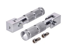 Sozius Fussrasten Alu silber