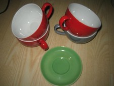 Tassen - Dibbern Kaffeetassen 4x 250ml + 1 Untertasse! TOP