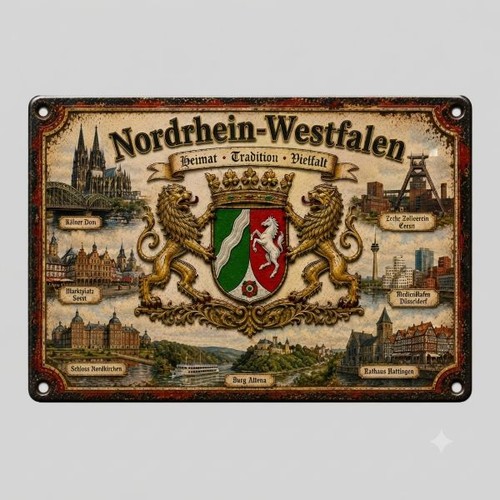 Blechschild nordrhein - blechschild,