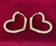 Luxus Herz Ohrringe Creole