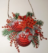 Deko Weihnachten Winter FENSTERBILD  Christbaumkugel Weihnachtsstern