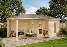 Gartenhaus Set 5-Eck Liwa