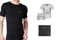 2 Set  Herren  Sport Funktions Wäsche Shirt + Pant  Hemd  Slip seamless 4F6
