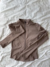 Damen Sportjacke Langarm Yoga Fitness Atmungsaktiv, Mit Daumenloch, Größe M