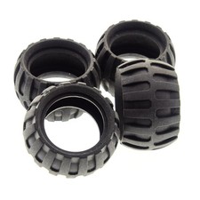 4x Lego Technic Rad 30.4x20 schwarz Ballon Reifen klein Räder 4518826 61481