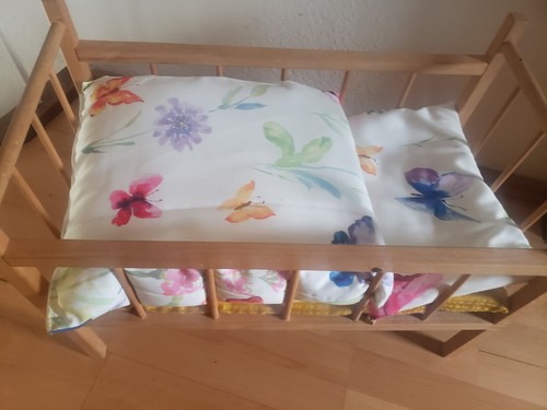 Puppenbett vintage mit - puppenbett,