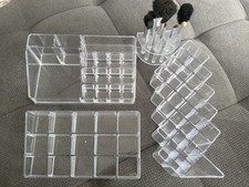 Aufbewahrung Schminke Lippenstift Augenbraunstift Organizer Organizerbox Acryl