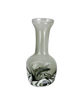 Friedrich Glas Vase Rauchgrau