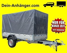 STEMA Pkw Anhänger STL 1300 Kg mit Plane 251cm x B 128cm x 130cm Kasten