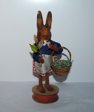 Antiker mechanischer Osterhase Candy Container. um 1920, 22cm