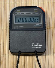 Hanhart Profil 1 Stoppuhr - Mit Original Ledertasche - Funktionsfähig