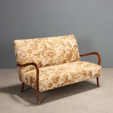 Vintage zweisitzer sofa stoff - vintage,