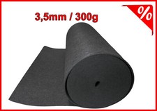 Filz 3,5mm GRAPHIT SOFT Filzstoff Stark 100x150cm Bastelfil meterware AUTOFILZ