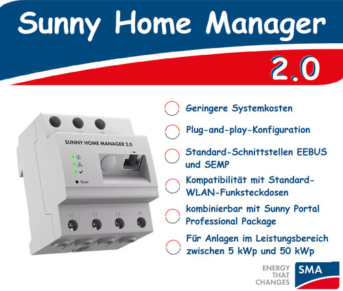 Sma sunny home - sunny, manager