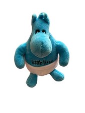 Linola Little Lino Plüsch Figur Stofftier Werbefigur Blau Creme Baby Windel